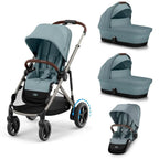 Cybex e-Gazelle S Twin Pushchair - Stormy Blue
