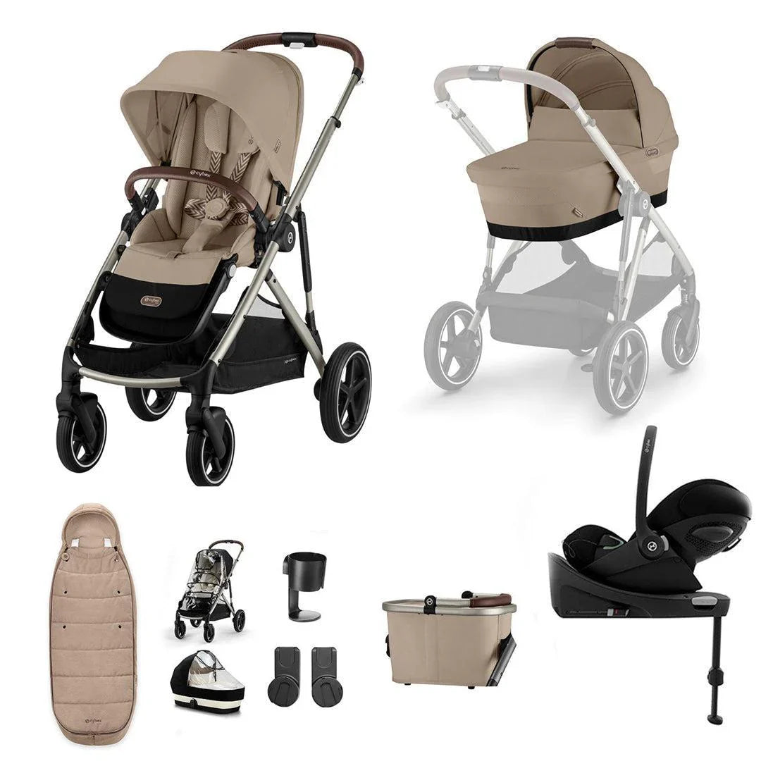 Cybex Gazelle S Cloud T Luxury Bundle - Almond Beige