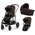 Cybex Gazelle S Double Pushchair- Chocolate Brown