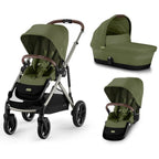 Cybex Gazelle S Double Pushchair- Moss Green