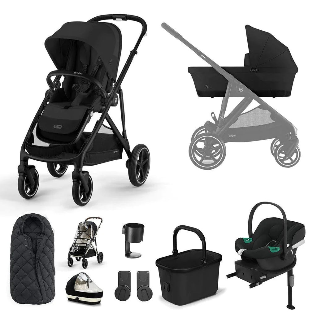 Cybex Gazelle S Comfort Bundle - Moon Black