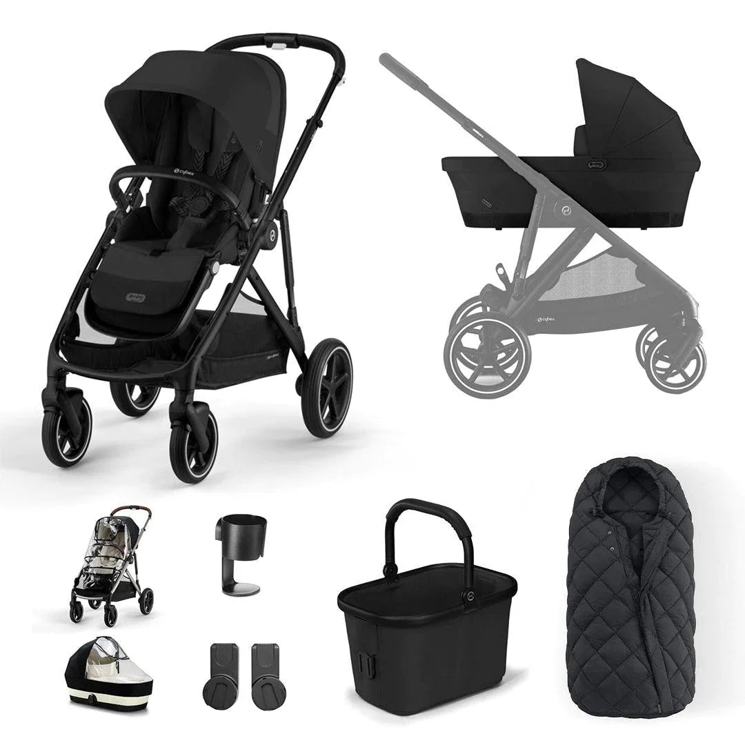 Cybex Gazelle S Essential Bundle - Moon Black
