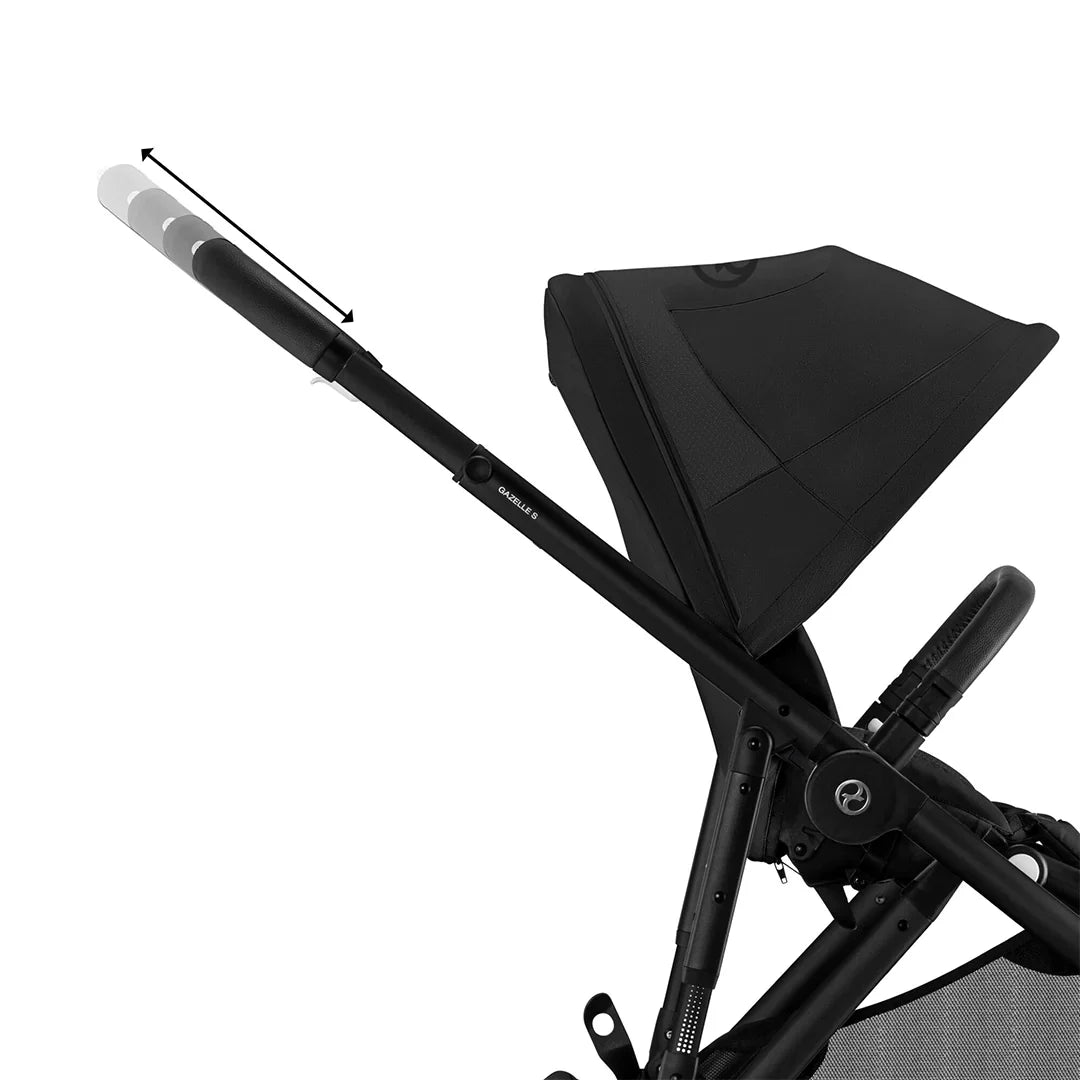 Cybex Gazelle S Twin Pushchair- Moon Black