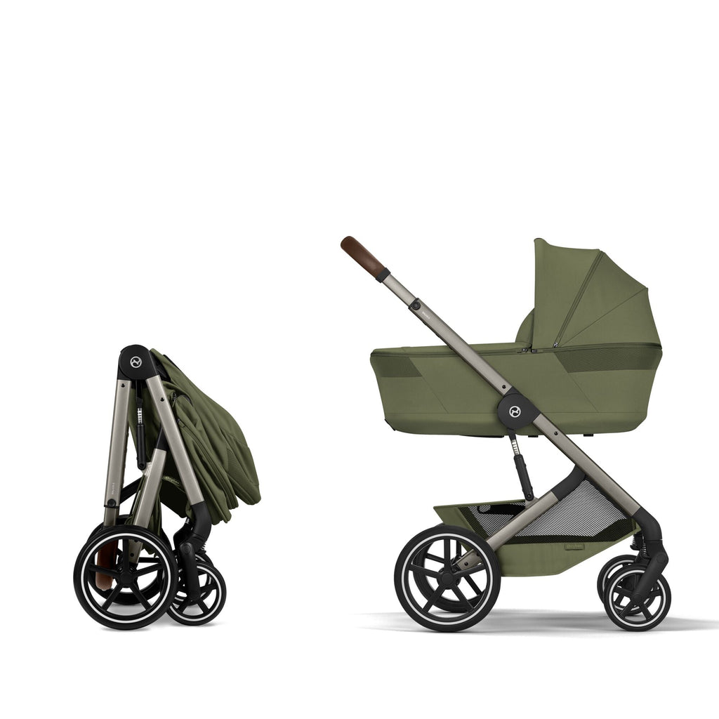 Cybex Balios + Fold Cot Accessory Bundle - Moss Green