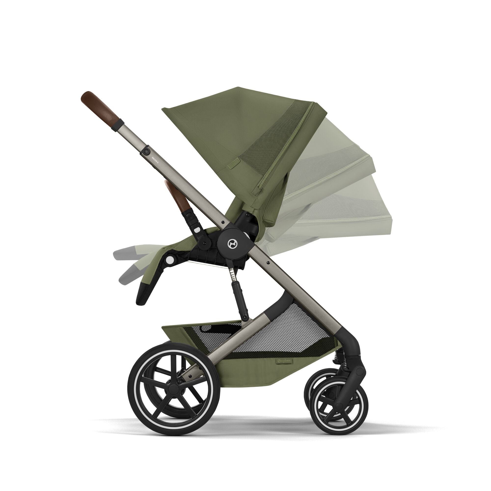 Cybex Balios + Fold Cot Accessory Bundle - Moss Green