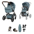 Cybex Balios + Fold Cot Accessory Bundle - Stormy Blue
