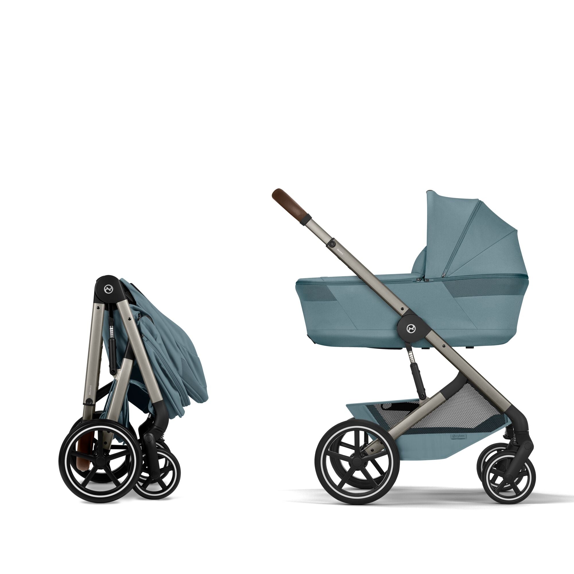 Cybex Balios + Fold Cot Accessory Bundle - Stormy Blue