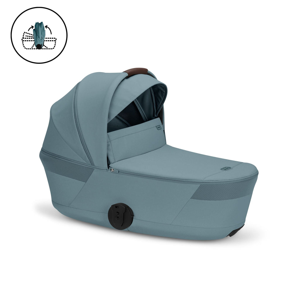 Cybex Balios + Fold Cot Accessory Bundle - Stormy Blue