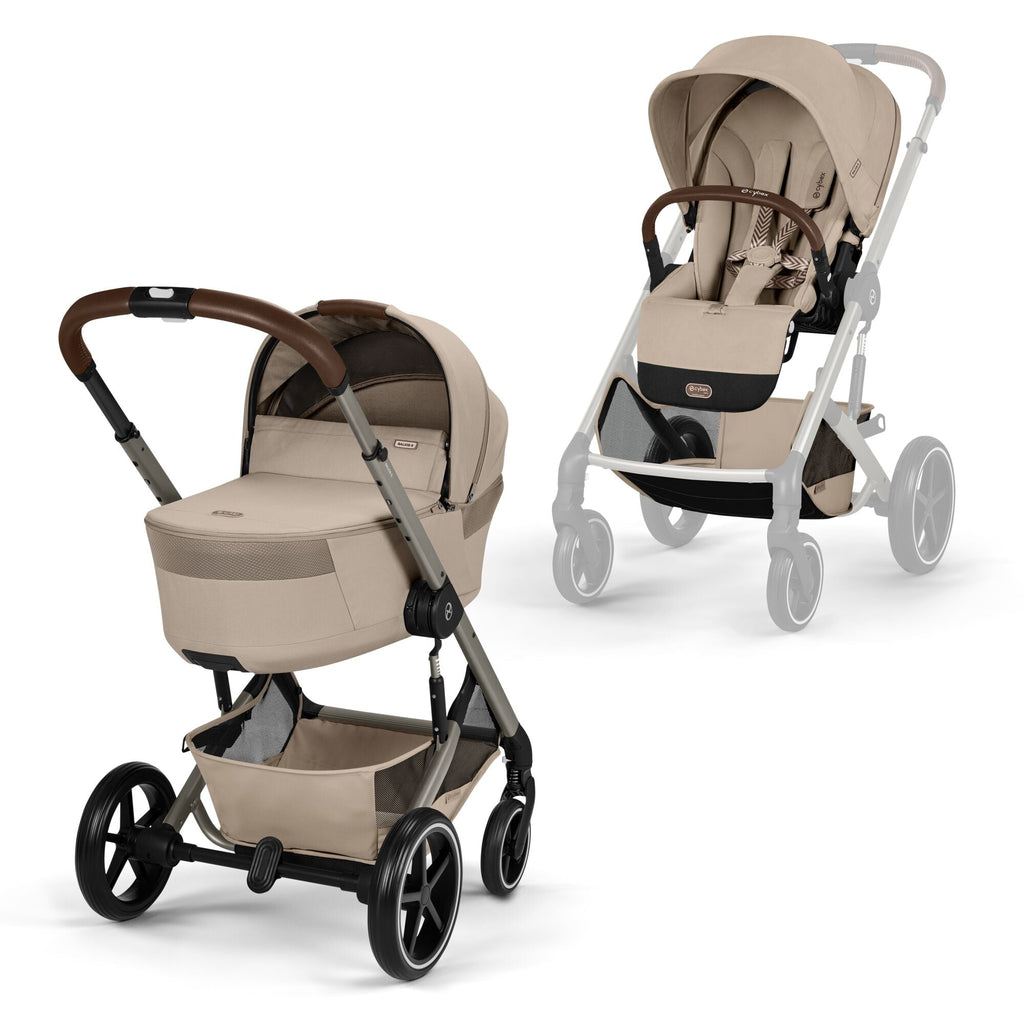 Cybex Balios S Lux Pushchair incl. Foldable Carry Cot - Almond Beige