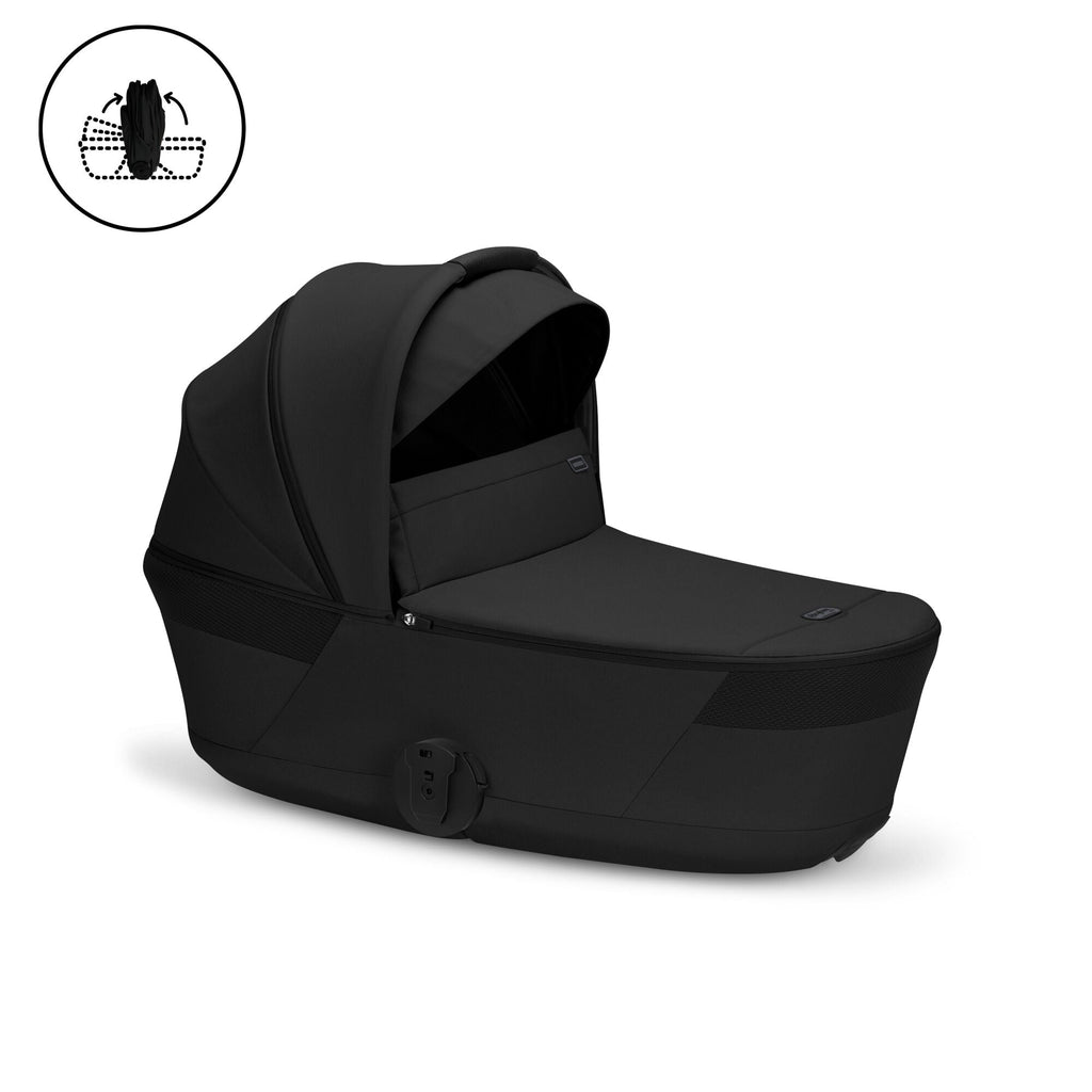 Cybex Balios S Lux Pushchair incl. Foldable Carry Cot - Moon Black