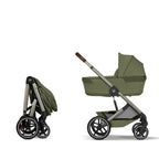Cybex Balios S Lux Pushchair incl. Foldable Carry Cot - Moss Green