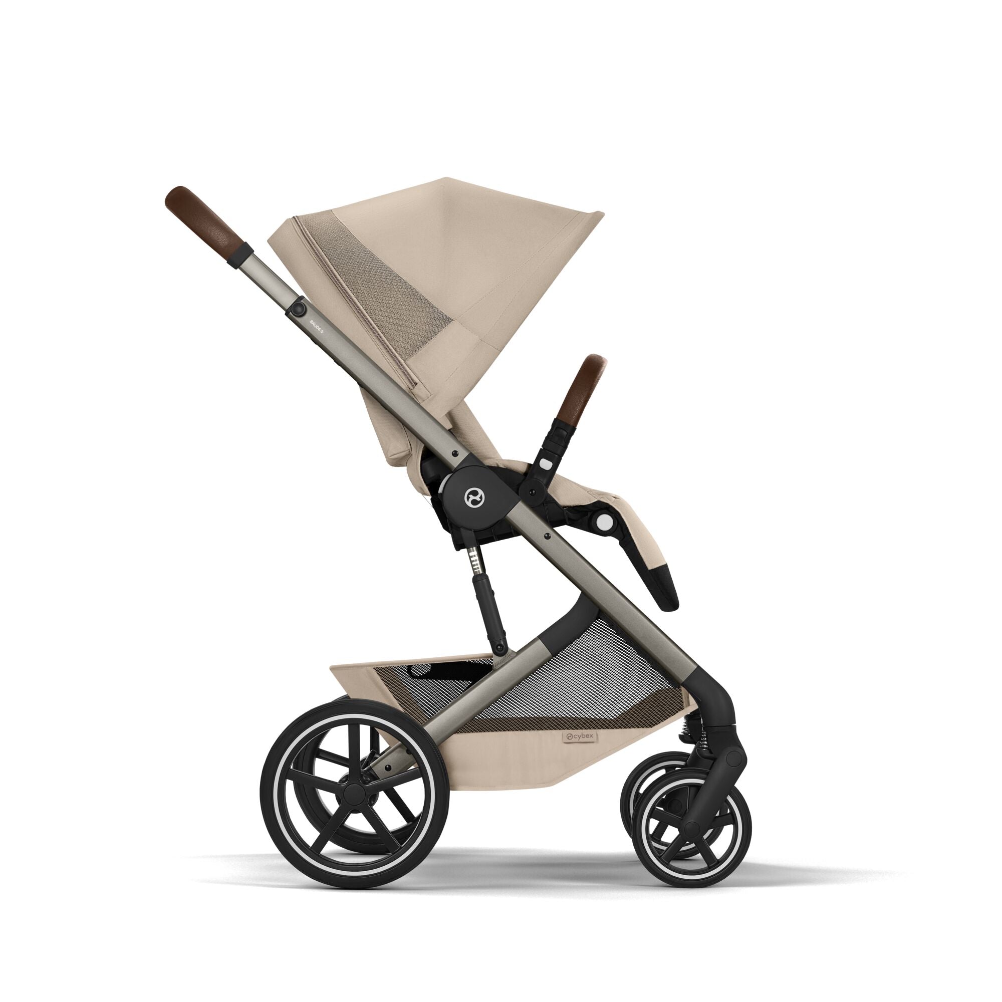Cybex Balios + Fold Cot Travel System Bundle - Almond Beige