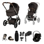 Cybex Balios + Fold Cot Ultimate Travel System Bundle - Chocolate Brown