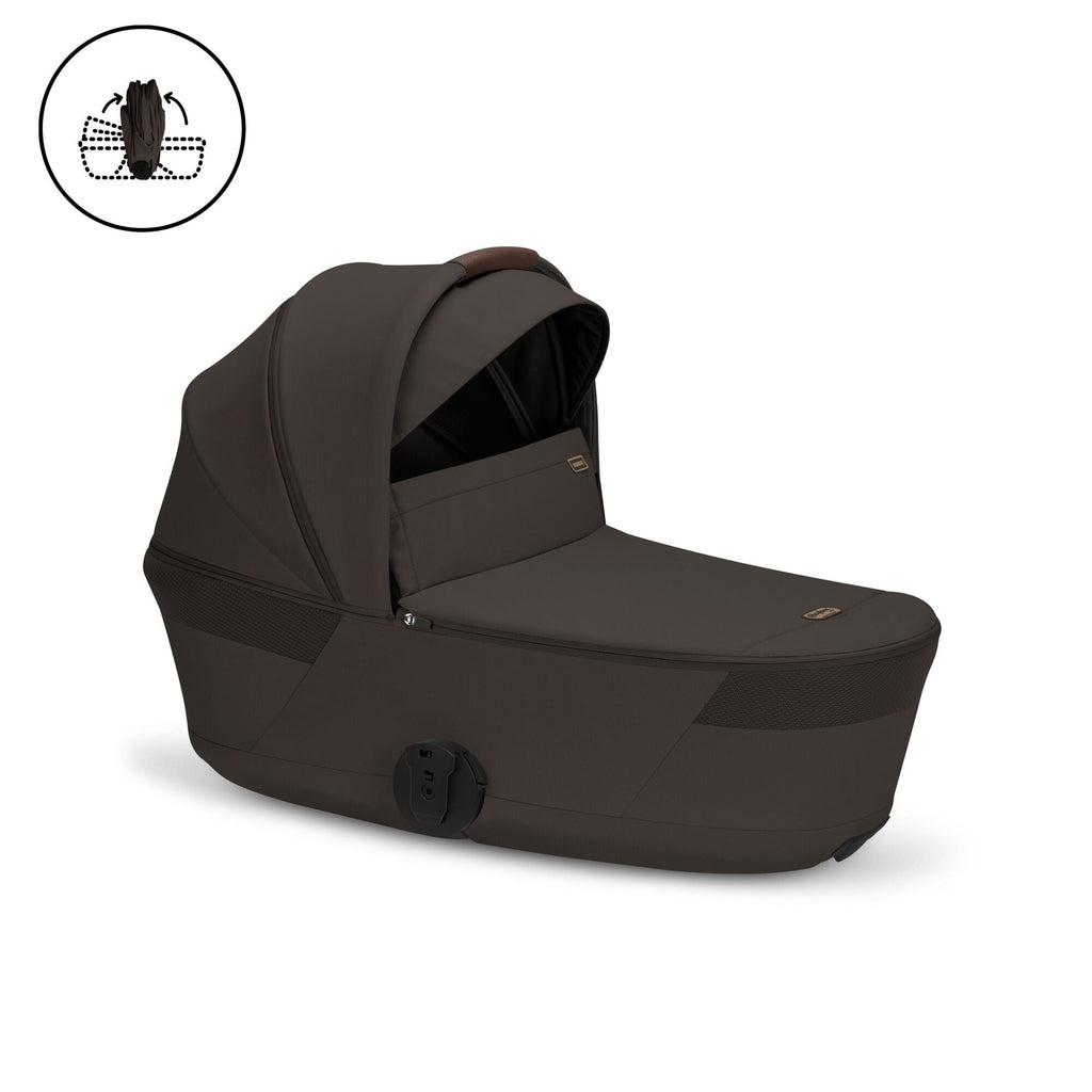Cybex Balios + Fold Cot Ultimate Travel System Bundle - Chocolate Brown