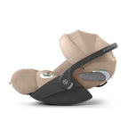 Cybex e-PRIAM Fold Cot Travel System Bundle - Style Cozy Beige & Rose Gold Frame