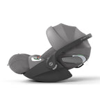 Cybex e-PRIAM Fold Cot Travel System Bundle - Style City Grey & Rose Gold Frame