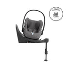 Cybex PRIAM Fold Cot Ultimate Travel System Bundle - Style City Grey & Matt Black Frame