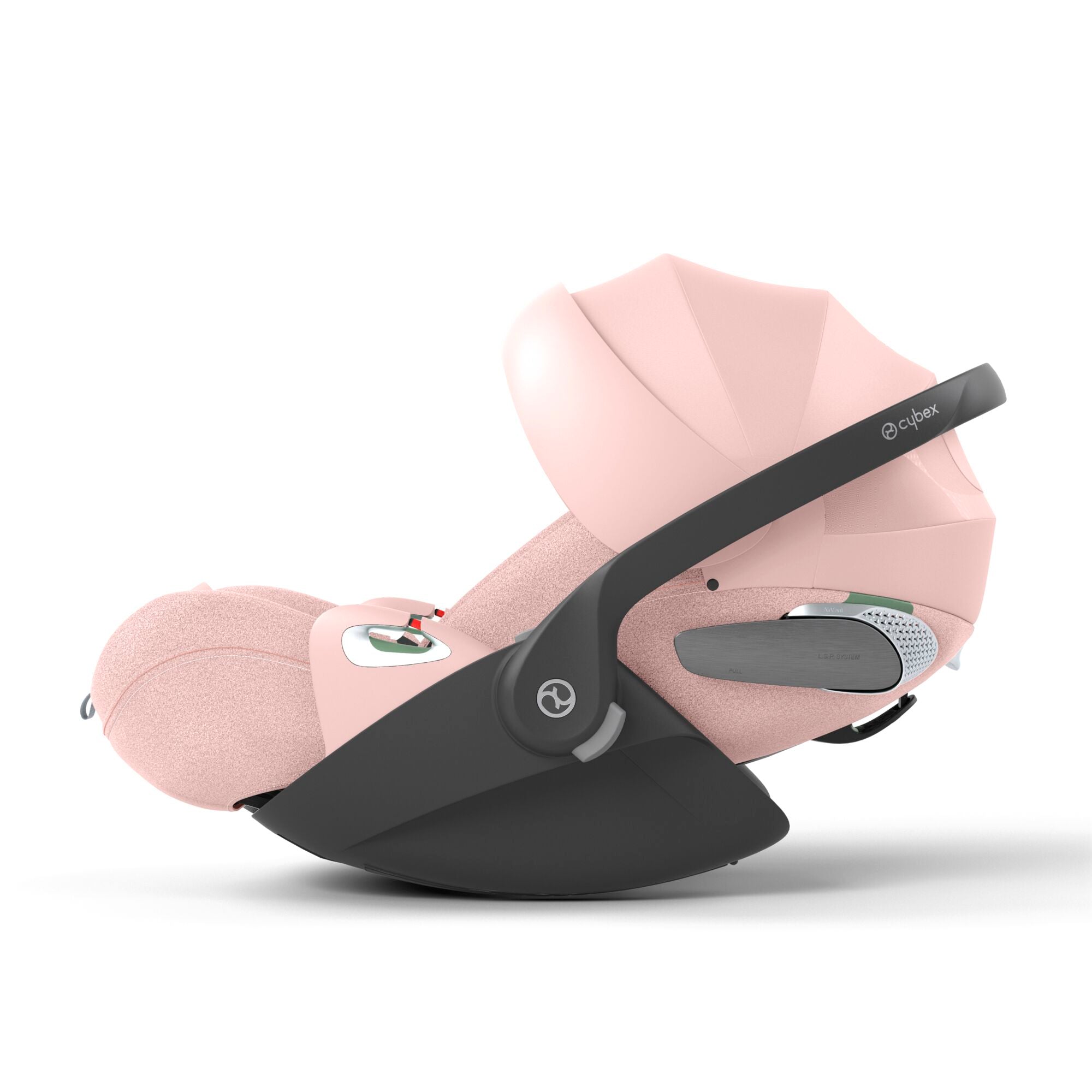Cybex Mios Fold Cot Travel System Bundle - Style Peach Pink & Rose Gold Frame