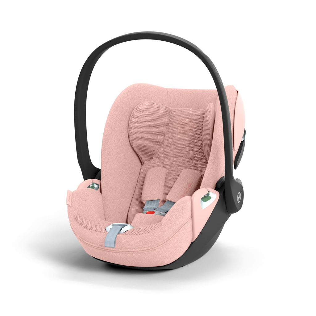Cybex Mios Fold Cot Travel System Bundle - Style Peach Pink & Rose Gold Frame
