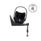 Cybex e-PRIAM Fold Cot Travel System Bundle - Style Sepia Black & Matt Black Frame