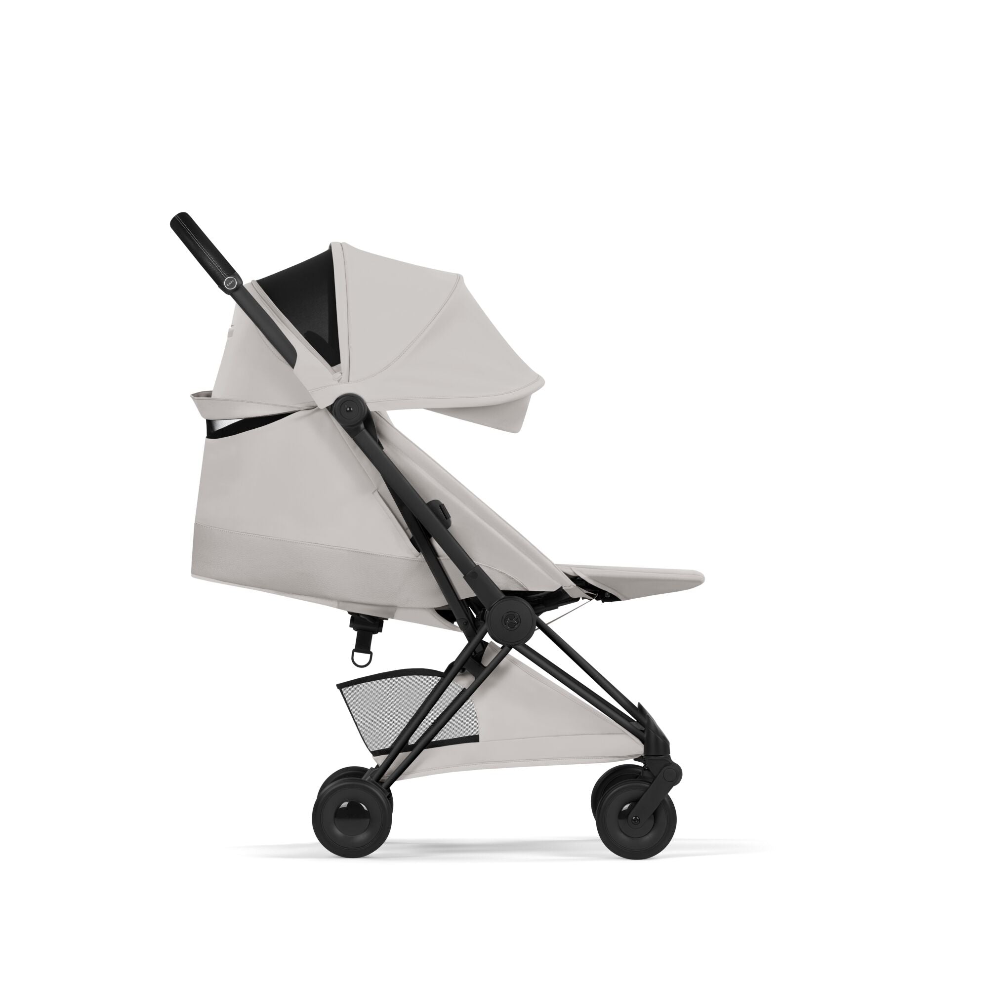Cybex Coya Fold Cot Travel System Bundle - Style City Grey with Matt Black Frame
