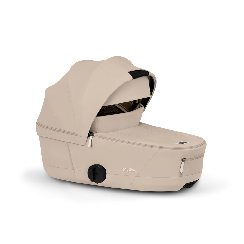 Cybex COYA Fold Cot Ultimate Travel System Bundle - Comfort Cozy Beige & Matt Black Frame