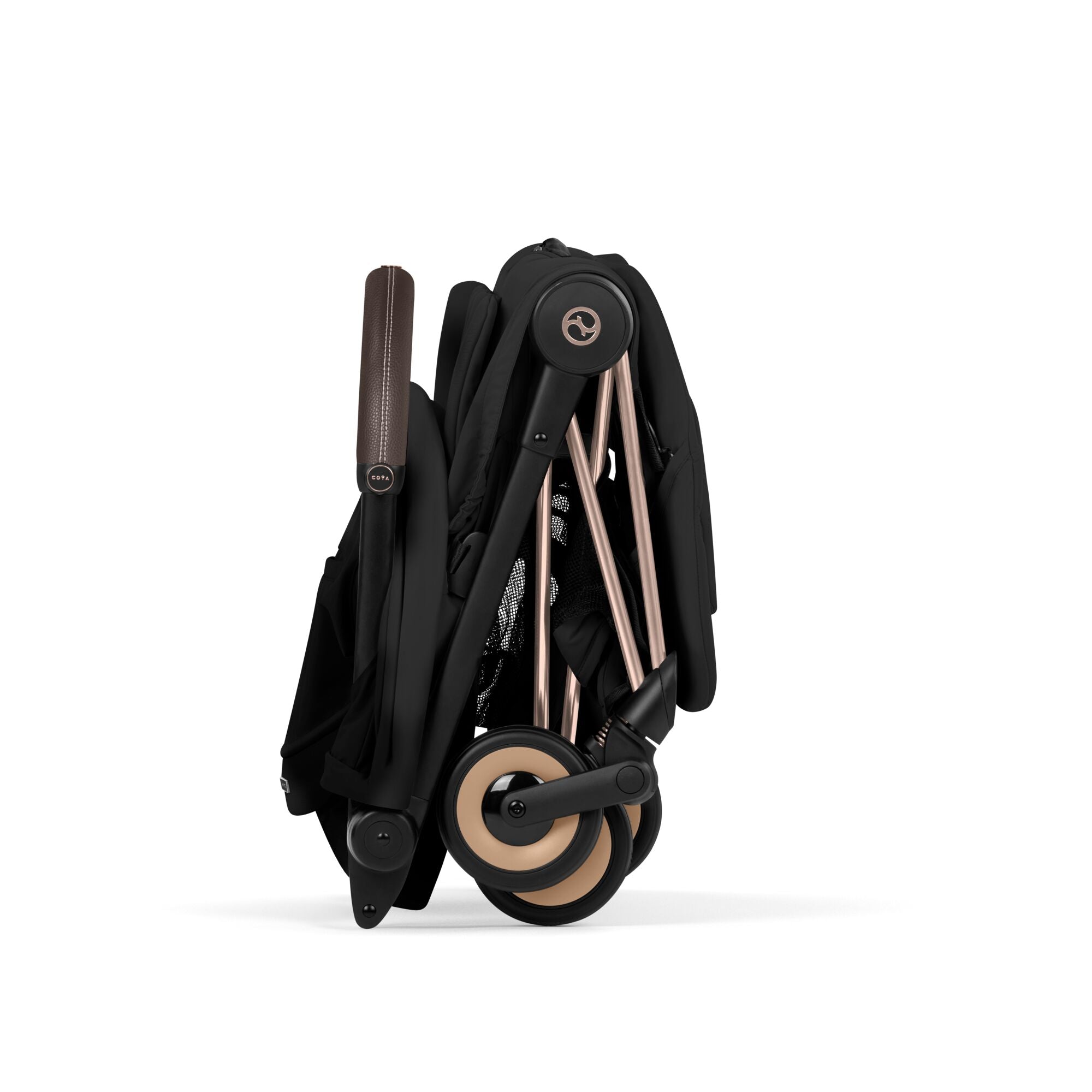 Cybex Coya Comfort Set (Pushchair & Carrycot) - Sepia Black with Rose Gold Frame