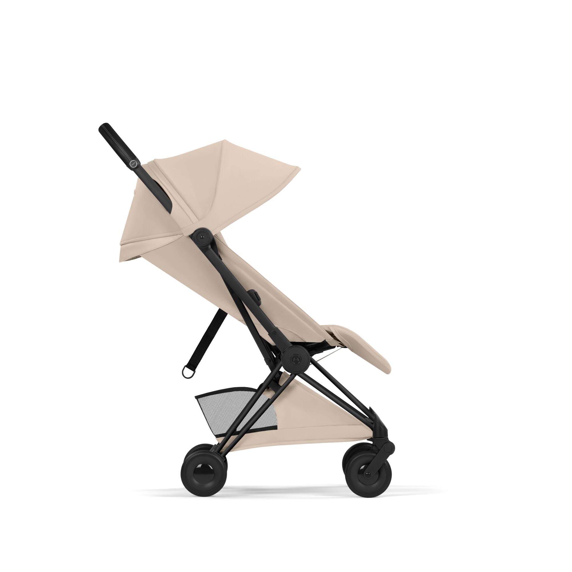 Cybex COYA Fold Cot Ultimate Travel System Bundle - Style Cozy Beige & Matt Black Frame