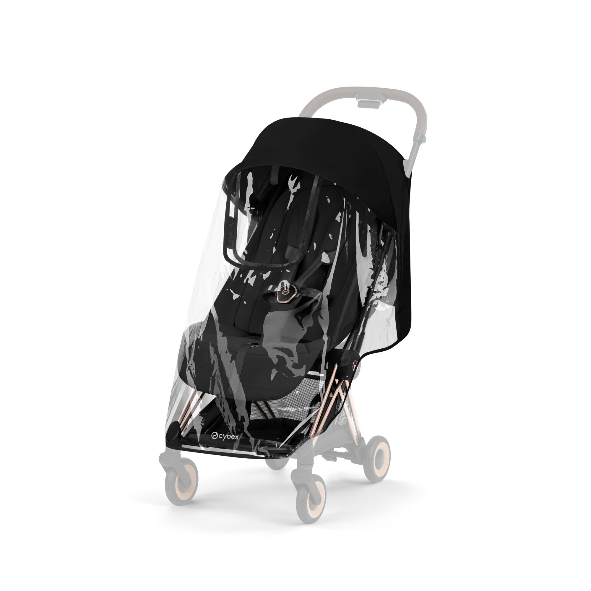 Cybex COYA Fold Cot Travel System Bundle - Style Cozy Beige & Rose Gold Frame