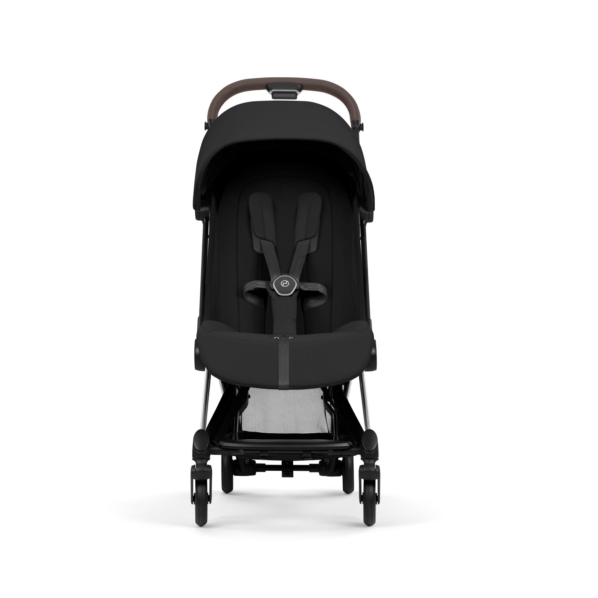 Cybex COYA Fold Cot Travel System Bundle - Style Sepia Black & Chrome Brown Frame