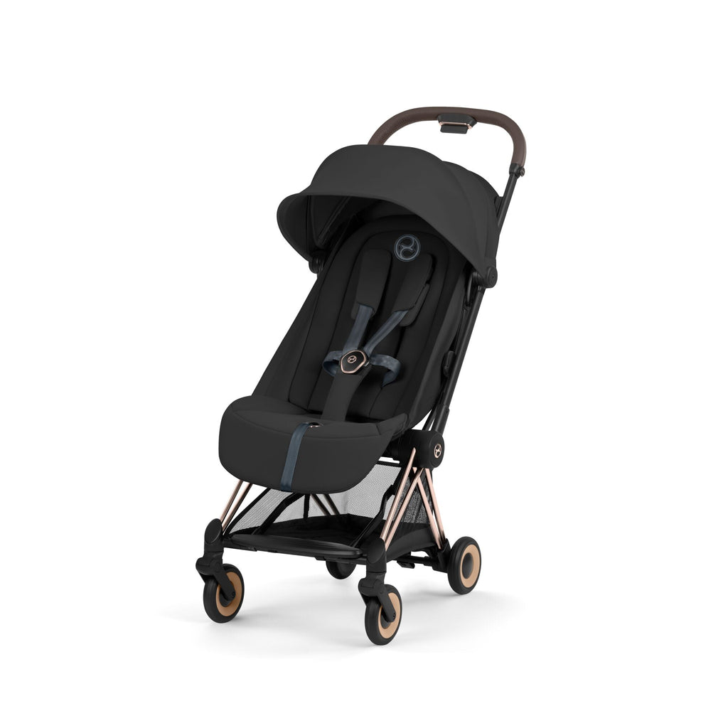 Cybex Coya Comfort Pushchair - Sepia Black with Rose Gold Frame