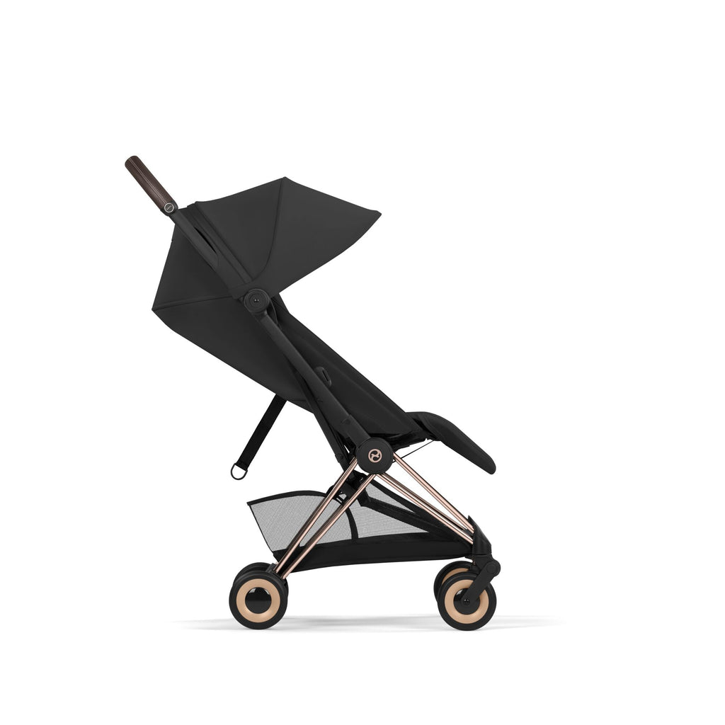 Cybex Coya Comfort Pushchair - Sepia Black with Rose Gold Frame