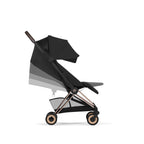 Cybex Coya Comfort Pushchair - Sepia Black with Rose Gold Frame