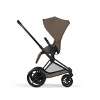 Cybex e-Priam Comfort Set  (Pushchair & Carrycot) - Coconut Brown with Matt Black Frame