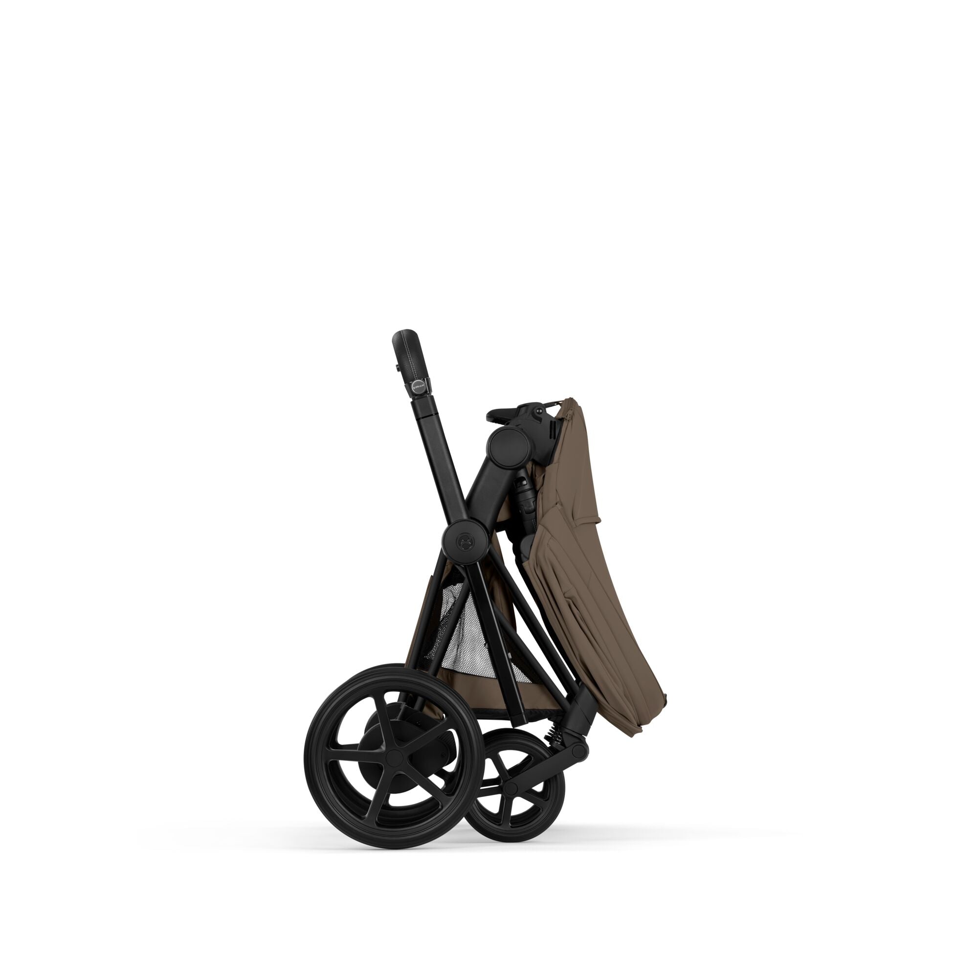 Cybex e-Priam Comfort Set  (Pushchair & Carrycot) - Coconut Brown with Matt Black Frame