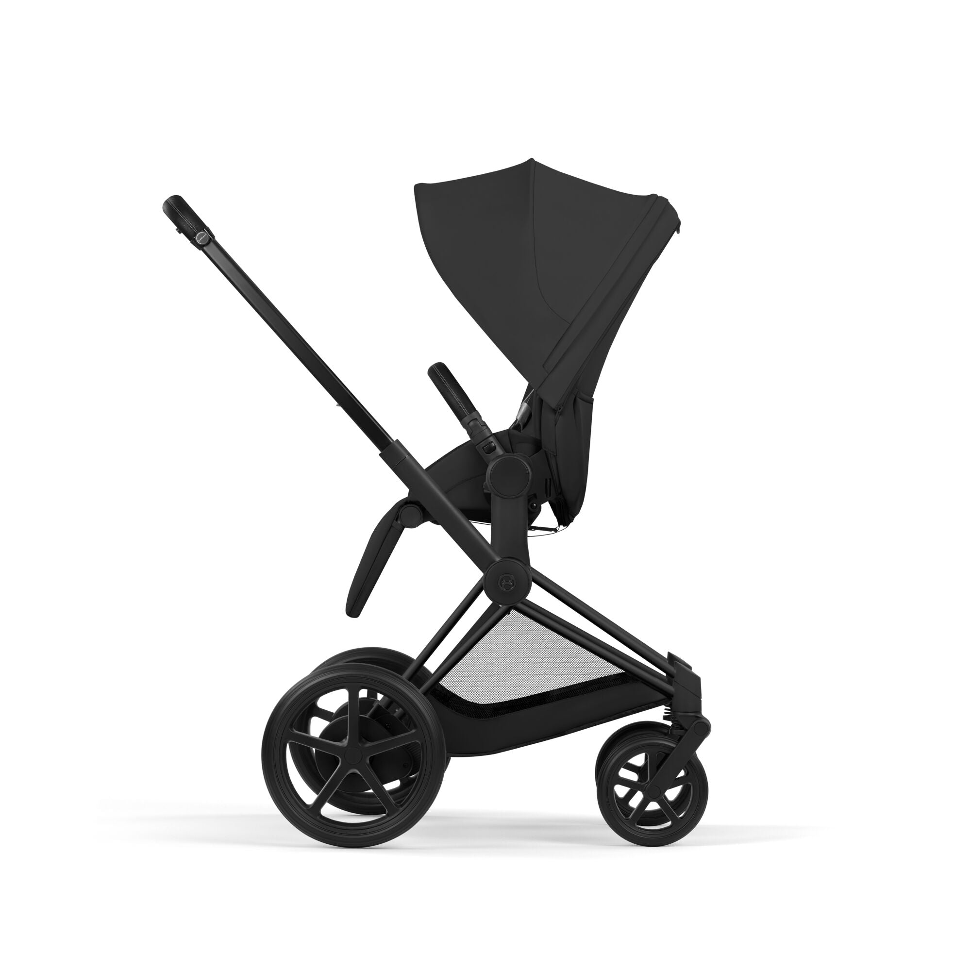 Cybex e-Priam Comfort Set  (Pushchair & Carrycot) - Sepia Black with Matt Black Frame