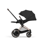 Cybex e-Priam Comfort Set  (Pushchair & Carrycot) - Sepia Black with Rose Gold Frame
