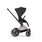 Cybex e-Priam Comfort Set  (Pushchair & Carrycot) - Sepia Black with Rose Gold Frame