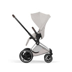 Cybex ePriam Style Pushchair - City Grey with Chrome Brown Frame