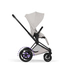 Cybex e-PRIAM Fold Cot Accessory Bundle - Style City Grey & Matt Black Frame