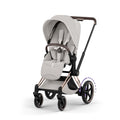 Cybex ePriam Style Pushchair - City Grey with Rose Gold Frame
