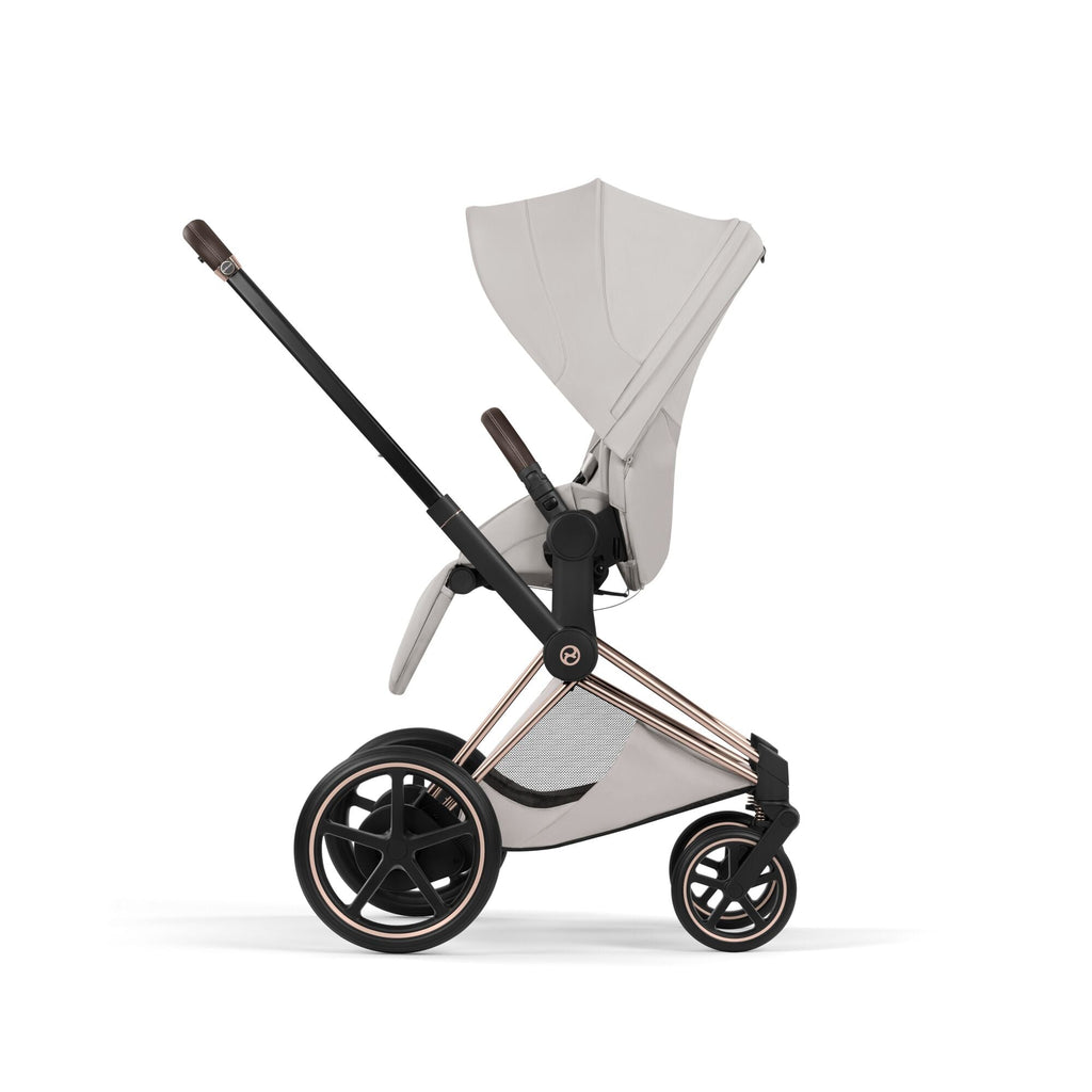 Cybex ePriam Style Pushchair - City Grey with Rose Gold Frame