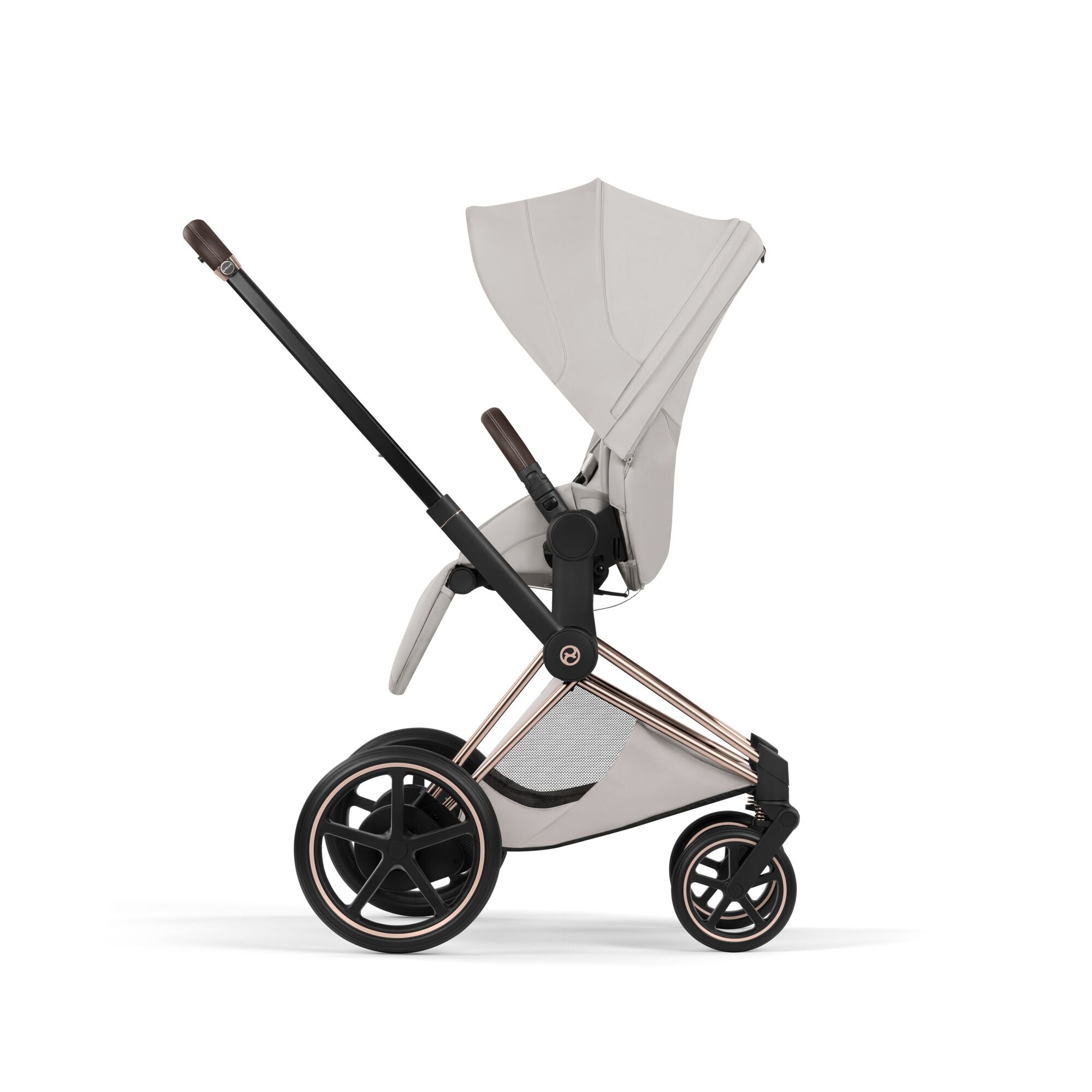 Cybex ePriam Style Pushchair - City Grey with Rose Gold Frame