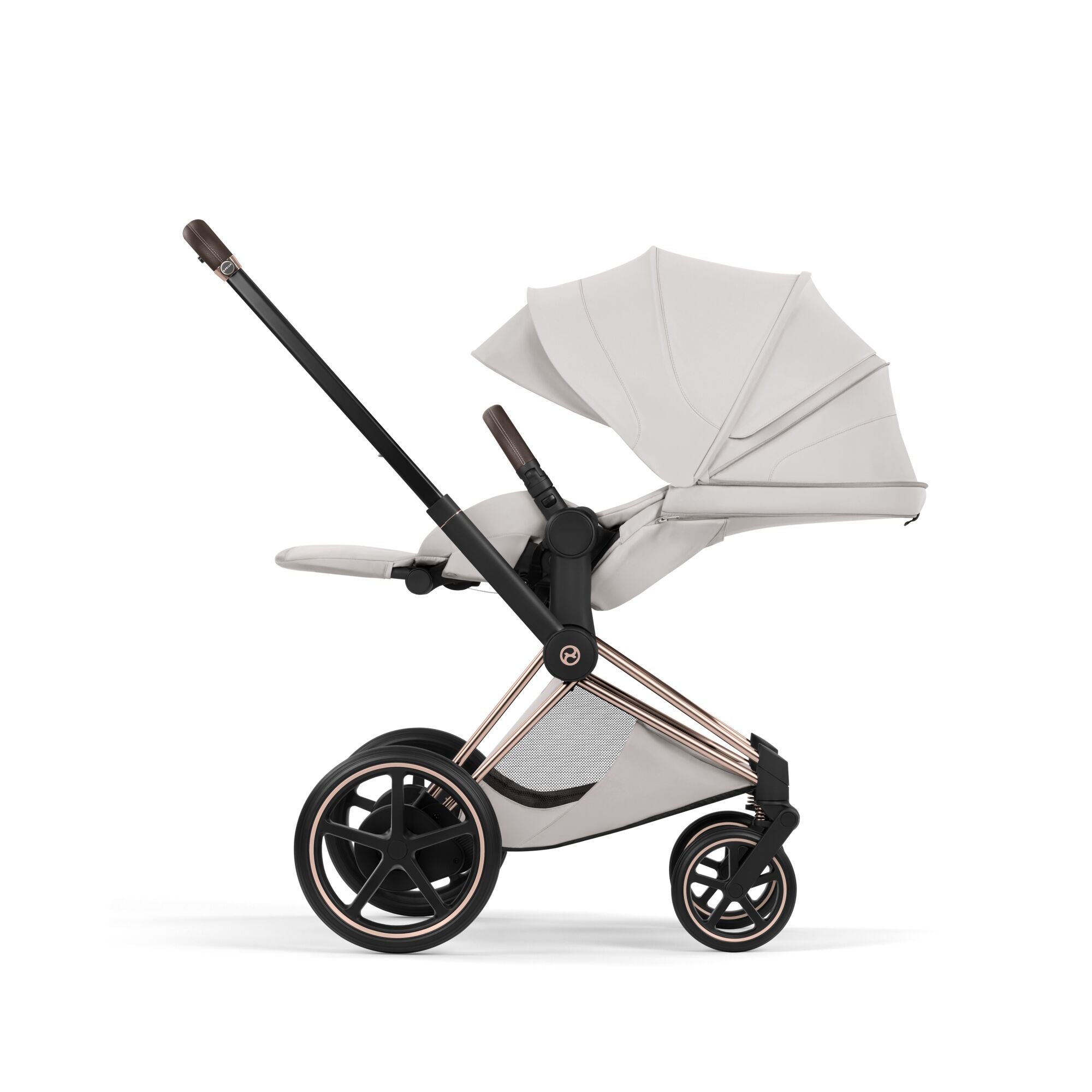 Cybex ePriam Style Pushchair - City Grey with Rose Gold Frame