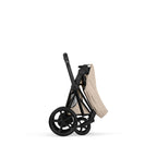 Cybex e-PRIAM Fold Cot Accessory Bundle - Style Cozy Beige & Matt Black Frame