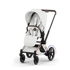 Cybex ePriam Style Pushchair - Off White with Rose Gold Frame