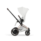 Cybex ePriam Style Pushchair - Off White with Rose Gold Frame