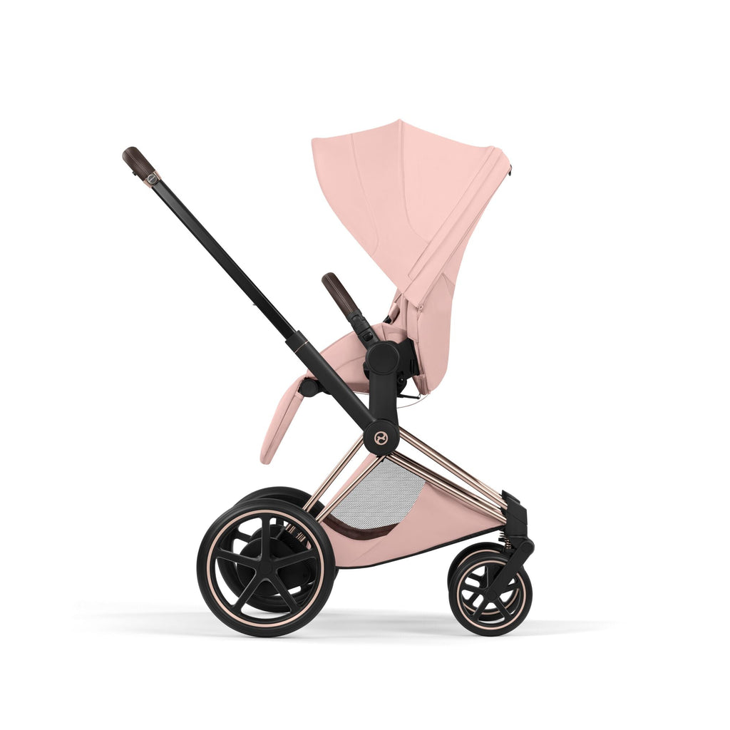 Cybex ePriam Style Pushchair - Peach Pink with Rose Gold Frame