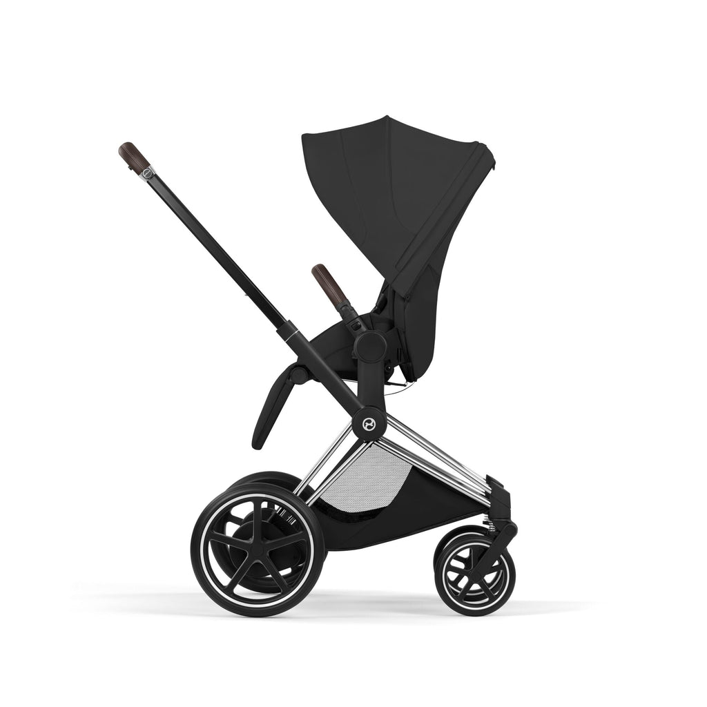 Cybex ePriam Style Pushchair - Sepia Black with Chrome Brown Frame