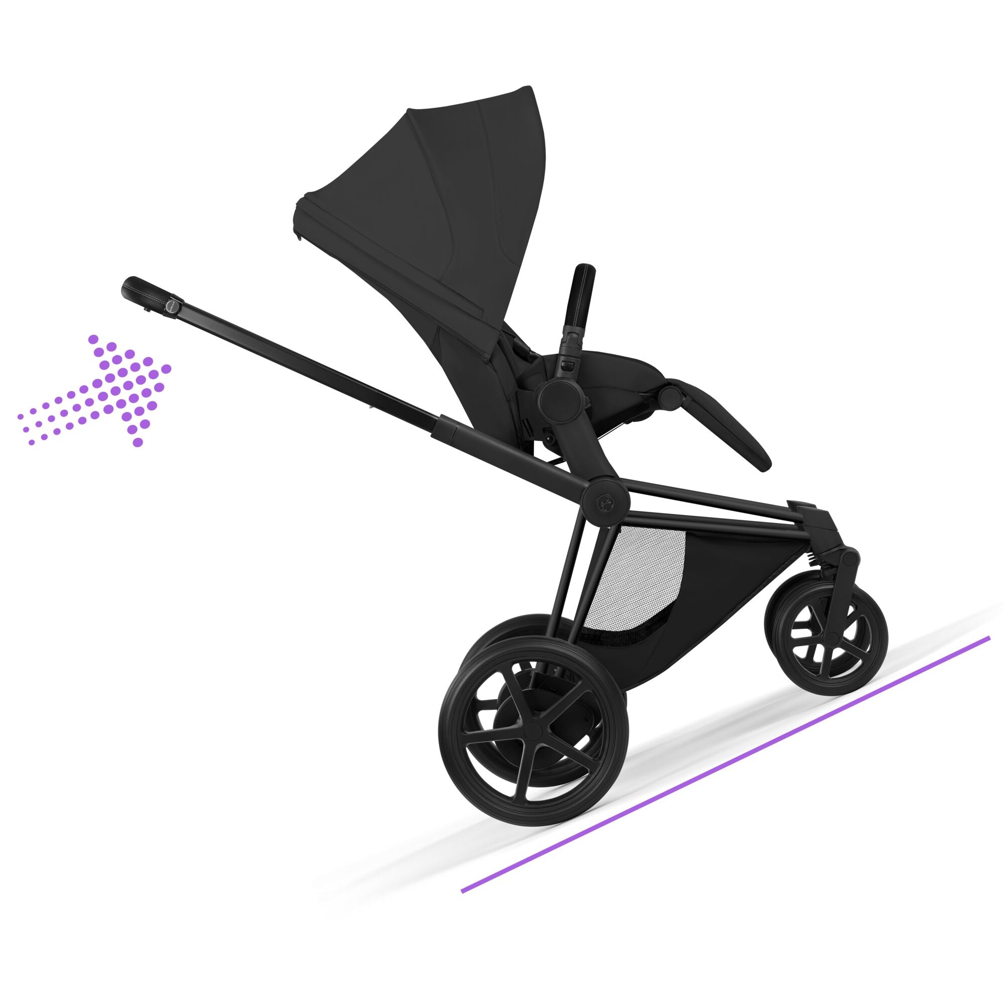 Cybex ePriam Style Pushchair - Sepia Black with Matt Black Frame